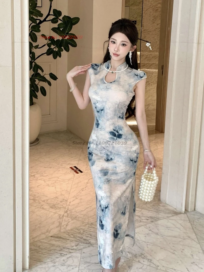2026 chinese sexy nightclub dress improved cheongsam traditional flower print sleeveless qipao folk dress retro banquet dress
2026 chinese sexy nightclub dress improved cheongsam traditional flower print sleeveless qipao folk dress retro banquet dress