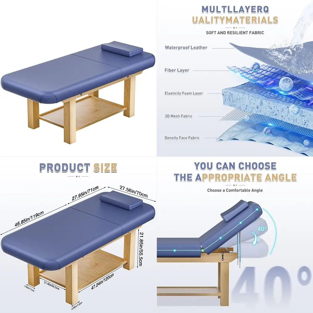 30.5 Wide 75 Long Stationary Massage Table Folding Bed with Backrest for Treatment Table Physical Therapy Table Spa Facial Bed,
30.5 Wide 75 Long Stationary Massage Table Folding Bed with Backrest for Treatment Table Physical Therapy Table Spa Facial Bed,