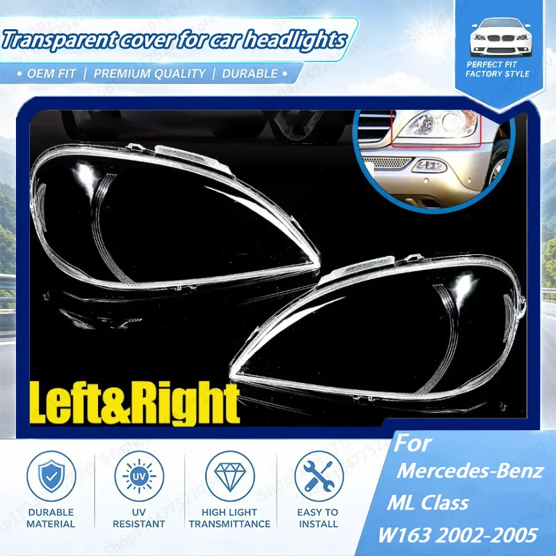 Car Front Headlight Cover Headlamp Lens Cover For Mercedes For Benz ML Class W163 2002-2005 Lampshade Shell Glass 1638204961
Car Front Headlight Cover Headlamp Lens Cover For Mercedes For Benz ML Class W163 2002-2005 Lampshade Shell Glass 1638204961