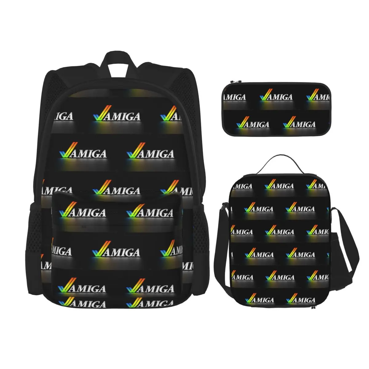 Amiga Backpacks Boys Girls Bookbag School Bags Rucksack Lunch Bag Pen Bag Three-Piece Set
Amiga Backpacks Boys Girls Bookbag School Bags Rucksack Lunch Bag Pen Bag Three-Piece Set