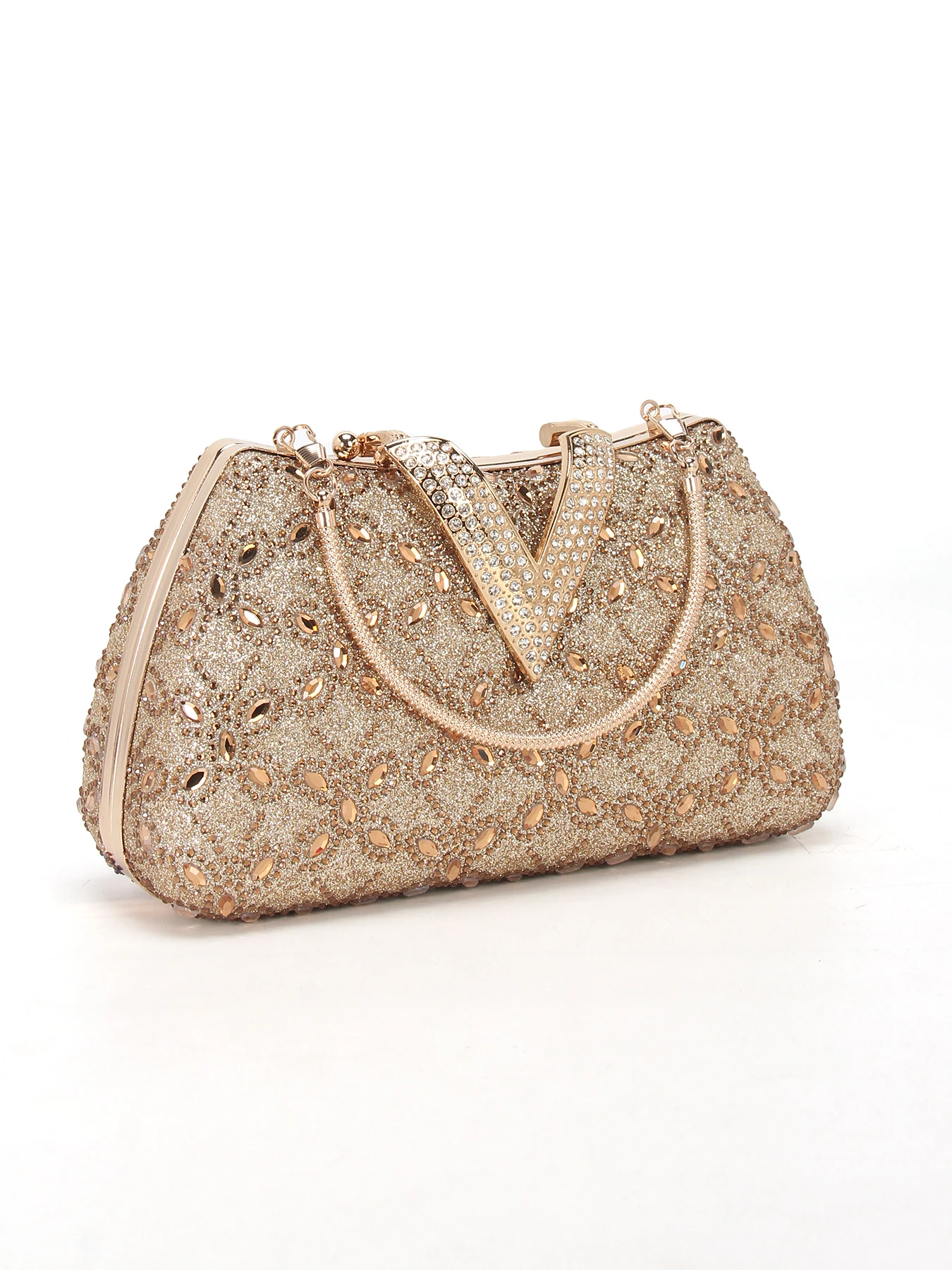 Luxury Gold Rhinestone V Clutch Bag for Women, Sparkly Crystal Chain Crossbody Handbag, Wedding Prom Party Purse, Elegant Clutch
Luxury Gold Rhinestone V Clutch Bag for Women, Sparkly Crystal Chain Crossbody Handbag, Wedding Prom Party Purse, Elegant Clutch