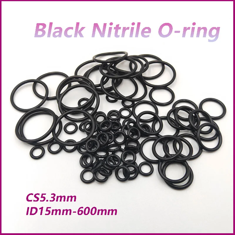 Black Nitrile Rubber Silicone Rubber O-ring Group Seal Ring Gasket CS5.3mm ID15mm-600mm High Pressure Repair Oil Belt Seal Ring
Black Nitrile Rubber Silicone Rubber O-ring Group Seal Ring Gasket CS5.3mm ID15mm-600mm High Pressure Repair Oil Belt Seal Ring