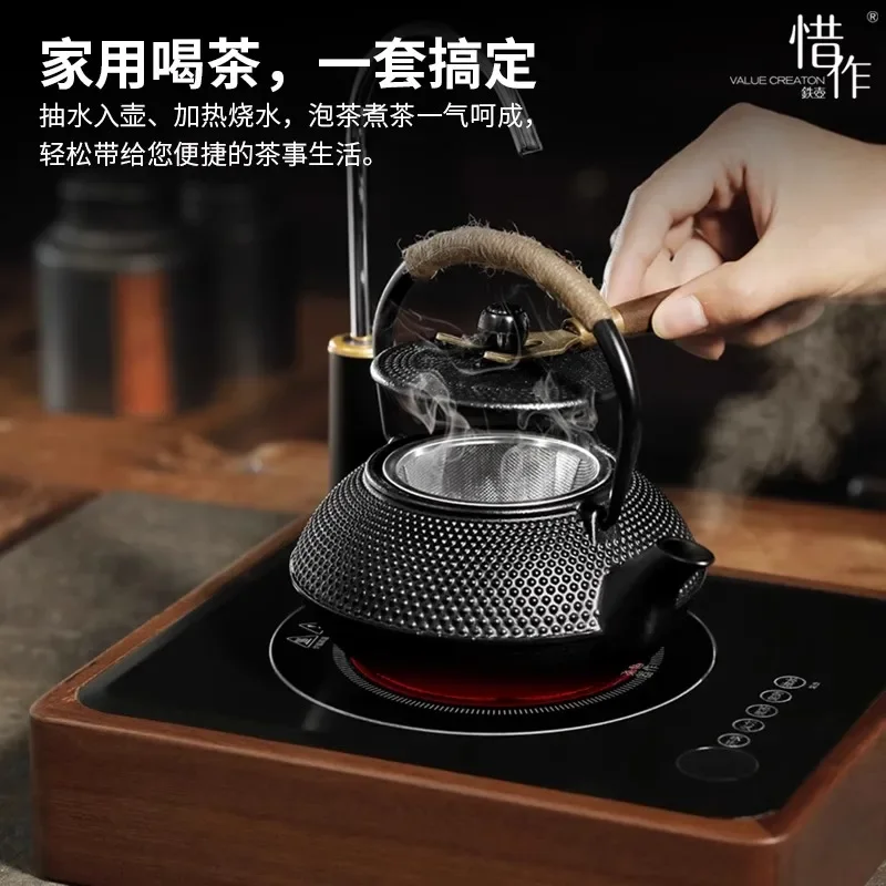 Cast iron pot, teapot, household automatic water supply, electric ceramic stove, kettle, special tea brewer, tea brewing stove
Cast iron pot, teapot, household automatic water supply, electric ceramic stove, kettle, special tea brewer, tea brewing stove