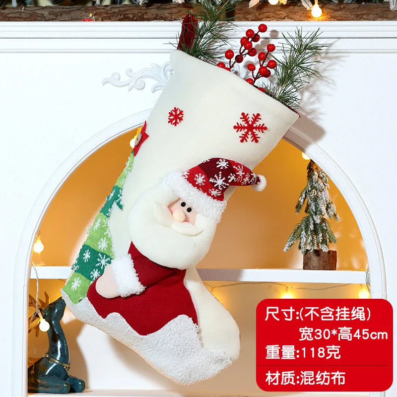 Christmas Stockings for Kids Large Size with Cartoon Santa Snowman Elk Holiday Patterns for Mantel Wall and Door Use
Christmas Stockings for Kids Large Size with Cartoon Santa Snowman Elk Holiday Patterns for Mantel Wall and Door Use