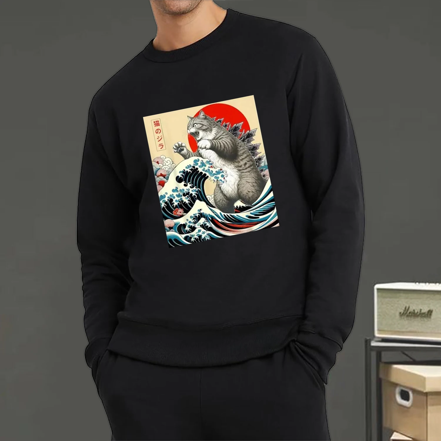 Fashion Womens Mens Sweatshirt Catzilla-Japanese Art Printing Pullover Crewneck Soft Breathable Hoodie Autumn Unisex Streetwear
Fashion Womens Mens Sweatshirt Catzilla-Japanese Art Printing Pullover Crewneck Soft Breathable Hoodie Autumn Unisex Streetwear