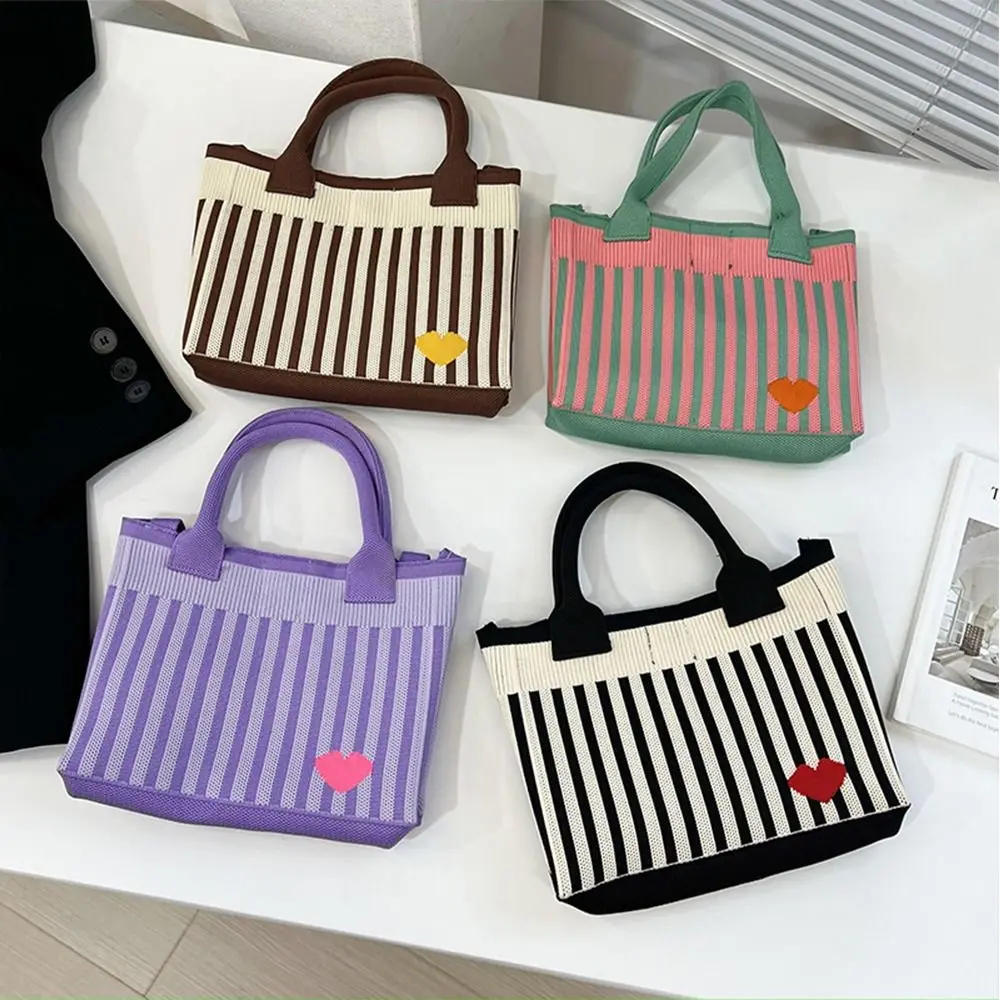 Simple Knitted Shoulder Bag Large Capacity Heart Embroidery Crossbody Bag Handbag Woman Girls
Simple Knitted Shoulder Bag Large Capacity Heart Embroidery Crossbody Bag Handbag Woman Girls