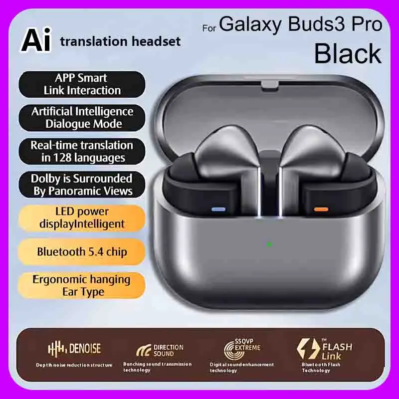 For Galaxy Buds 3 Pro Wireless Charging Wireless Headphones Noise Reduction In Ear Immersive HIFI Sound Headset for Android ios
For Galaxy Buds 3 Pro Wireless Charging Wireless Headphones Noise Reduction In Ear Immersive HIFI Sound Headset for Android ios