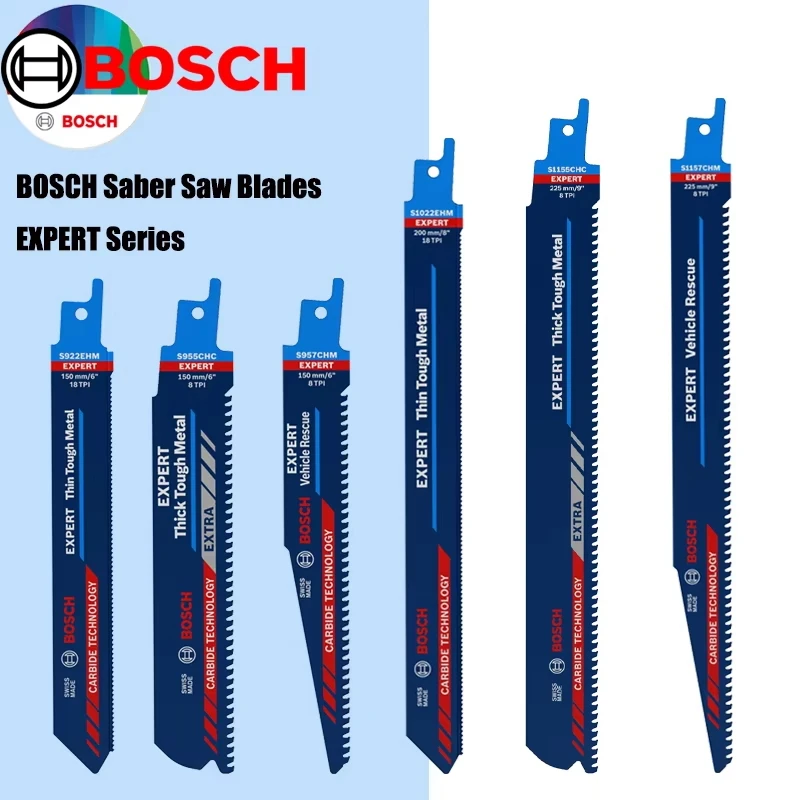 BOSCH EXPERT Reciprocating Saw Blade Long Life Tough Metal/Vehicle Rescne Power Tool Accessories Cutting Strip
BOSCH EXPERT Reciprocating Saw Blade Long Life Tough Metal/Vehicle Rescne Power Tool Accessories Cutting Strip