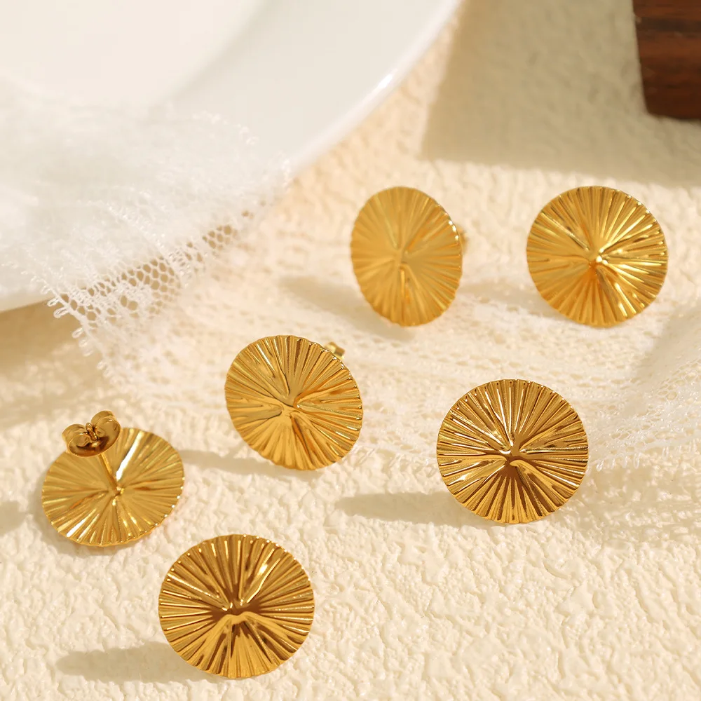 Retro Geometric Fan-Shaped Earrings For Women Stainless Steel Daily Wear Jewelry Gift
Retro Geometric Fan-Shaped Earrings For Women Stainless Steel Daily Wear Jewelry Gift