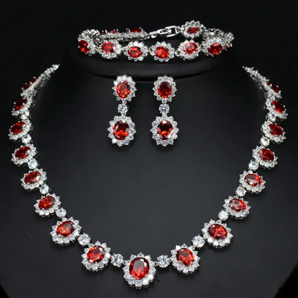 Women's Zircon-Encrusted Necklace, Earrings, and Bracelet Jewelry Set, luxurious and Fashionable, Perfect for Weddings.
Women's Zircon-Encrusted Necklace, Earrings, and Bracelet Jewelry Set, luxurious and Fashionable, Perfect for Weddings.