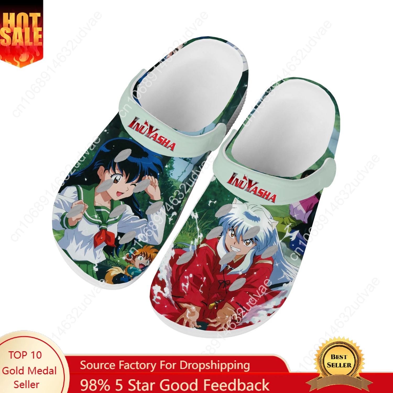 InuYasha Water Shoes Mens Womens High Quality Home Garden Clogs Customizd Sandals Beach Breathable Hole Slippers
InuYasha Water Shoes Mens Womens High Quality Home Garden Clogs Customizd Sandals Beach Breathable Hole Slippers