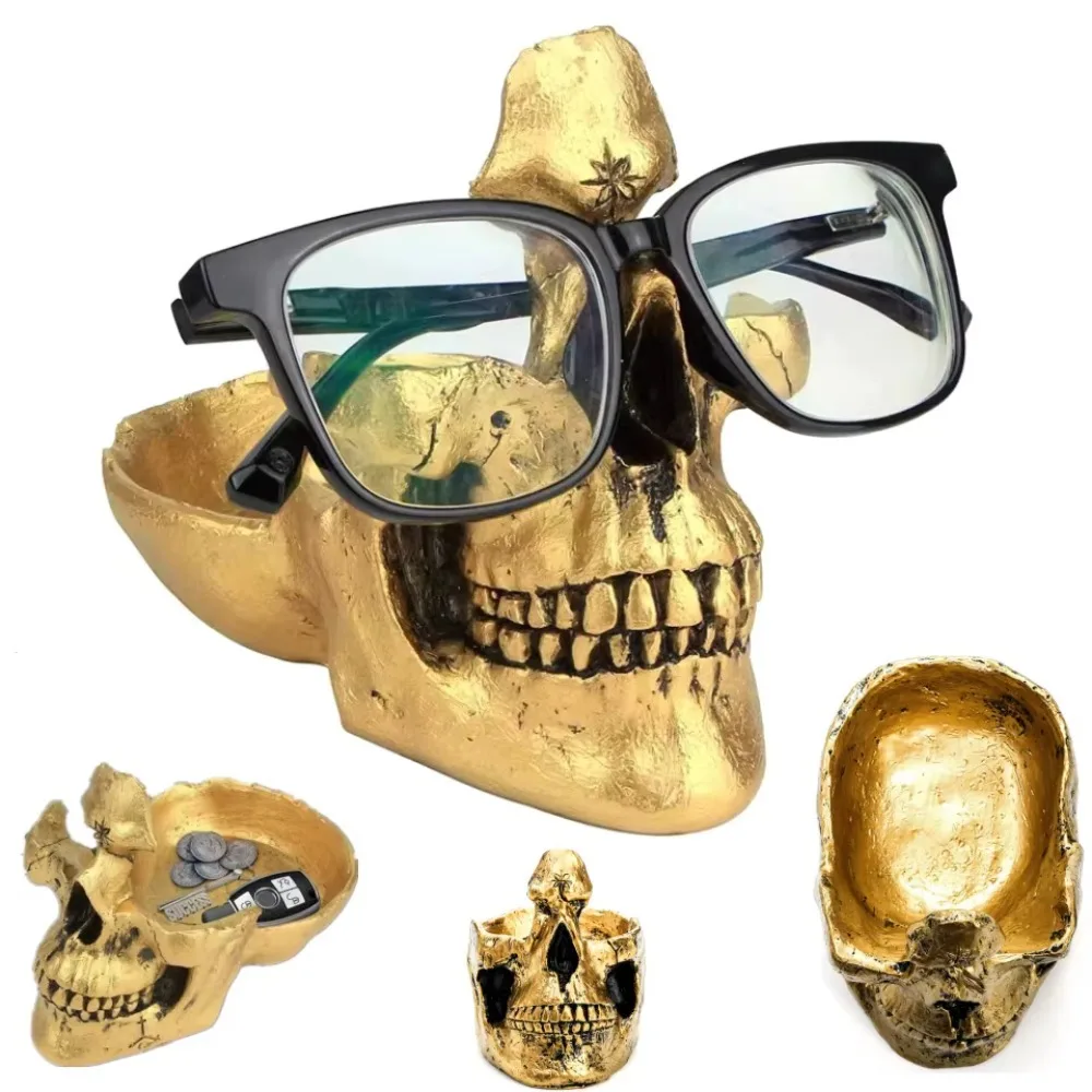 Resin Skull Glasses Stand Storage Box Sunglasses Key Holder Sculptures Crafts Home Desk Decor Eyeglasses Holder
Resin Skull Glasses Stand Storage Box Sunglasses Key Holder Sculptures Crafts Home Desk Decor Eyeglasses Holder