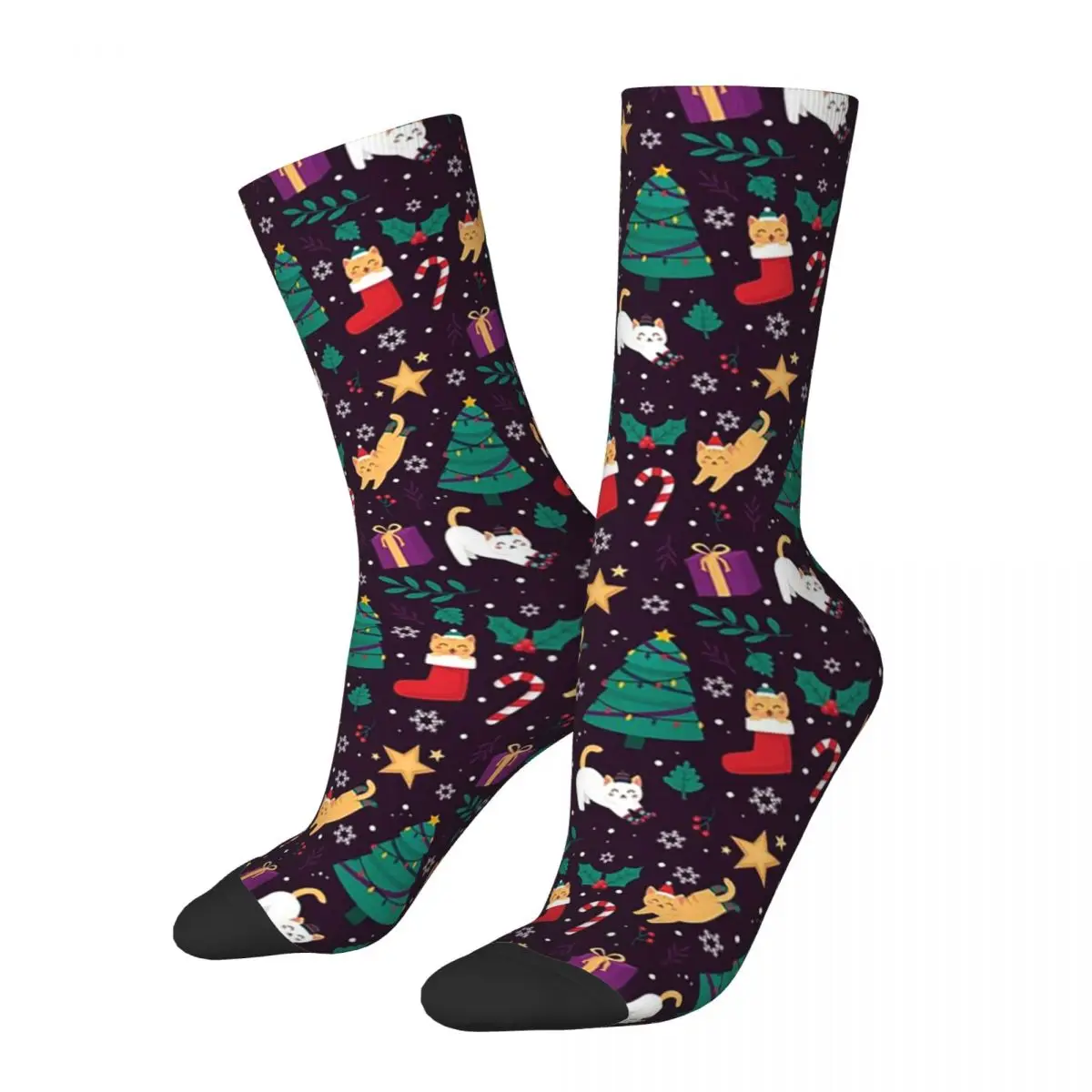 Cute Cats Christmas Tree Pattern Socks Harajuku Super Soft Stockings All Season Long Socks Accessories for Man's Woman's Gifts
Cute Cats Christmas Tree Pattern Socks Harajuku Super Soft Stockings All Season Long Socks Accessories for Man's Woman's Gifts