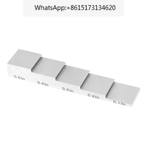 ASTM E797 5-ступенчатый тестовый блок 0,1 "0,2" 0,3 "0,4" 0,5" NDT блок Калибровочный блок из нержавеющей стали 304 для толщиномера
ASTM E797 5-ступенчатый тестовый блок 0,1 "0,2" 0,3 "0,4" 0,5" NDT блок Калибровочный блок из нержавеющей стали 304 для толщиномера