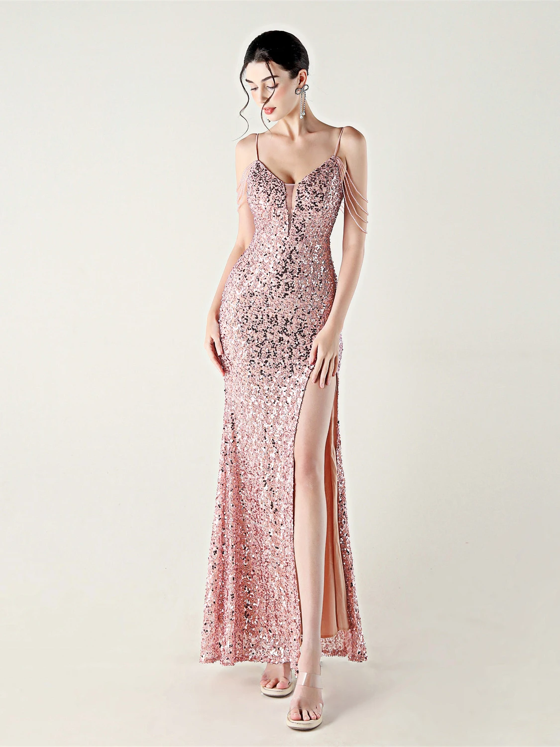 Stunning Blingbling Heavy Work Par Gown Unique Beautiful Sexy Strapl Long Dr for Women Ideal for Clubbing And Special...
Stunning Blingbling Heavy Work Par Gown Unique Beautiful Sexy Strapl Long Dr for Women Ideal for Clubbing And Special...