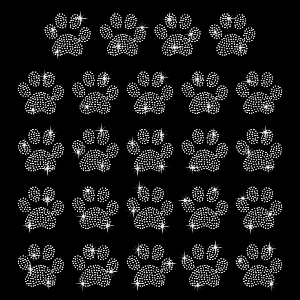 24 PCS Glitter Dog Paw Patches Bling Bear Paw Iron on Stickers Paw Hotfix Rhinestones Puppy Footprint Label for Car Truck Window
24 PCS Glitter Dog Paw Patches Bling Bear Paw Iron on Stickers Paw Hotfix Rhinestones Puppy Footprint Label for Car Truck Window