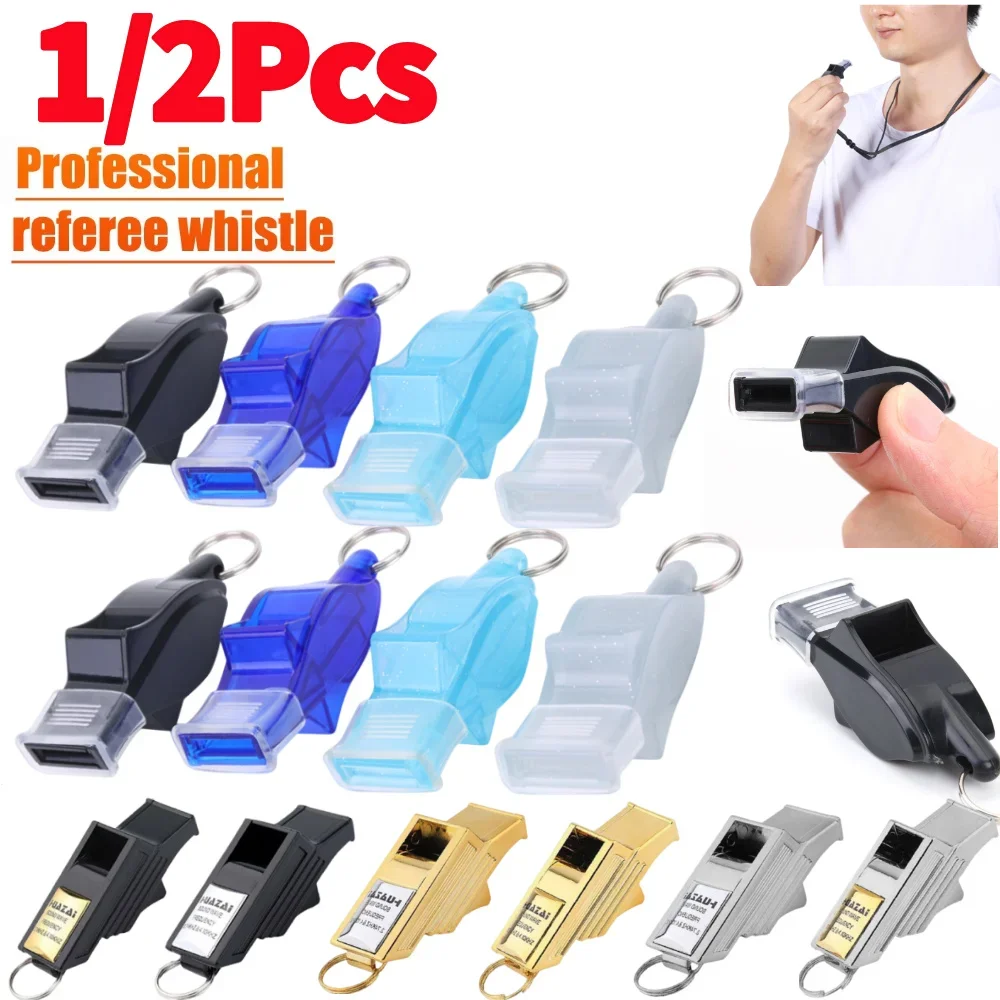 1/2Pcs Plastic Whistle Professional Soccer Basketball Referee Whistle Big Sound Whistle Outdoor Survival Tools High Quality
1/2Pcs Plastic Whistle Professional Soccer Basketball Referee Whistle Big Sound Whistle Outdoor Survival Tools High Quality