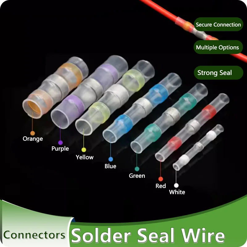 Solder Seal Wire Connector Heat Shrink Butt Terminals Waterproof Insulated Electrical Wire Splice Connector Terminals 10~1000pcs
Solder Seal Wire Connector Heat Shrink Butt Terminals Waterproof Insulated Electrical Wire Splice Connector Terminals 10~1000pcs