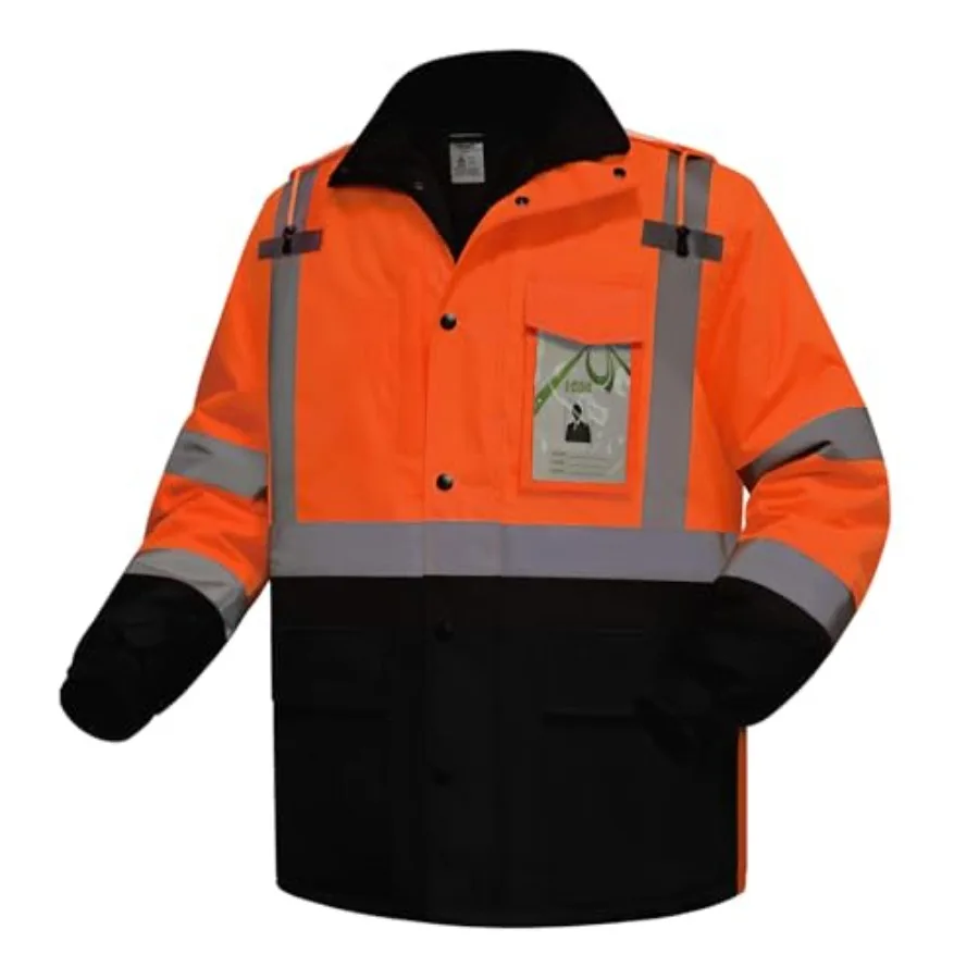 Reflective Jackets for Men High Vis Safety Work Jacket with Pockets Construction Coats for Cold Weather Waterproof Rain Gear Cl
Reflective Jackets for Men High Vis Safety Work Jacket with Pockets Construction Coats for Cold Weather Waterproof Rain Gear Cl