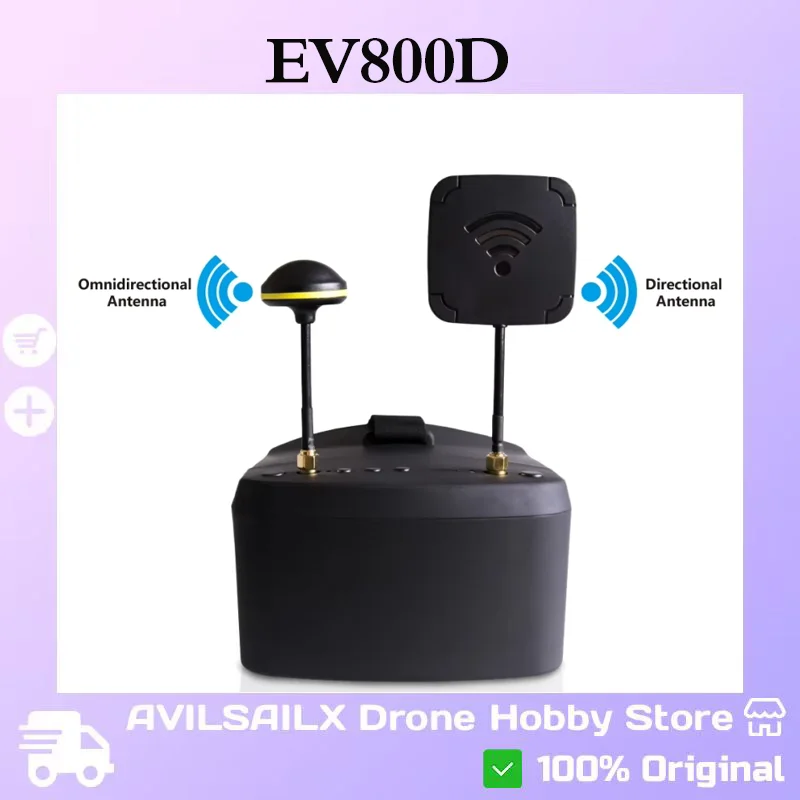 Eachine EV800D 5.8G 40CH Diversity FPV Goggles with 5 Inch HD Screen DVR Recording, Built-in Battery for FPV Racing Drone
Eachine EV800D 5.8G 40CH Diversity FPV Goggles with 5 Inch HD Screen DVR Recording, Built-in Battery for FPV Racing Drone