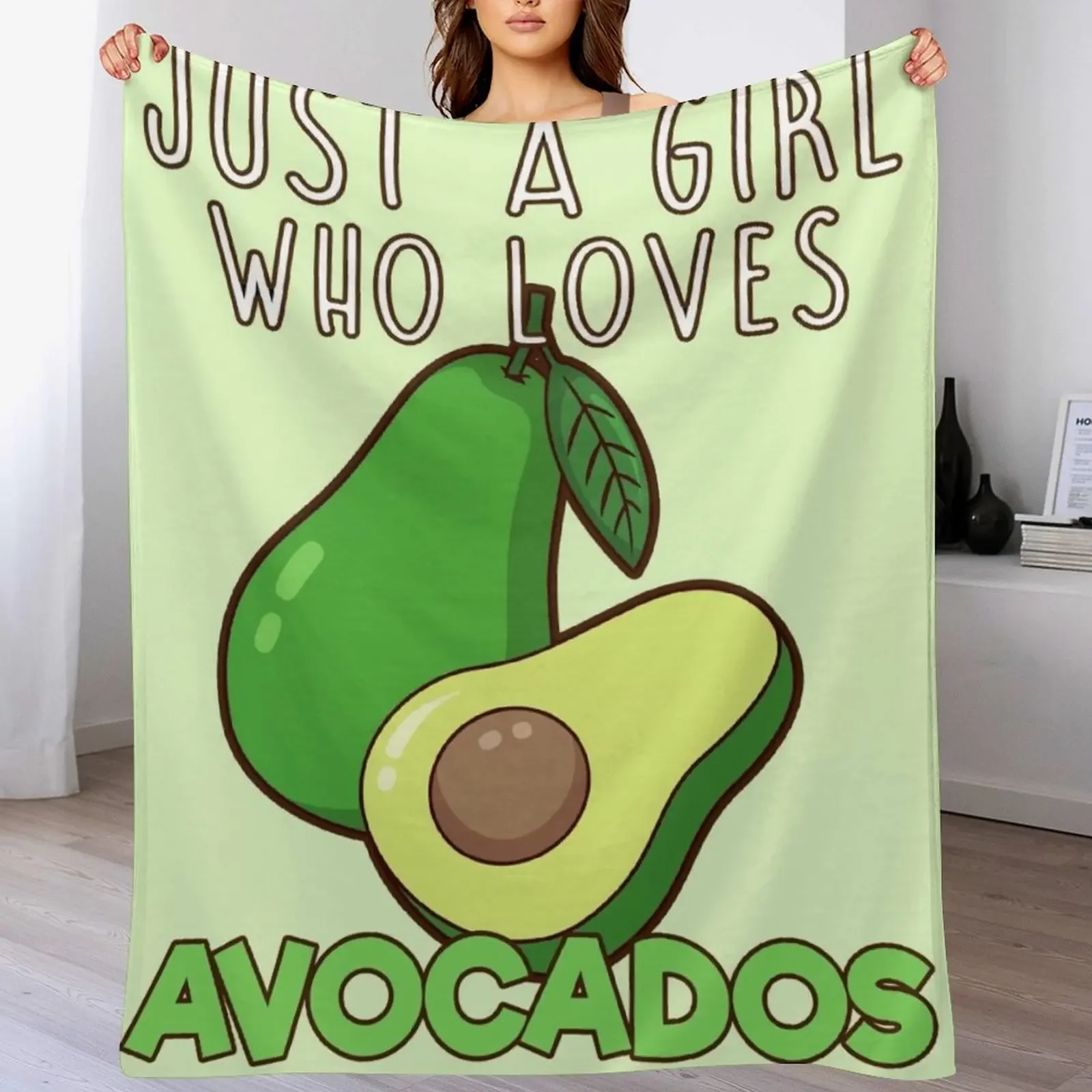 Just A Girl Who Loves Avocados. Throw Blanket Soft Comfort Blanket for Reading Watching TV
Just A Girl Who Loves Avocados. Throw Blanket Soft Comfort Blanket for Reading Watching TV