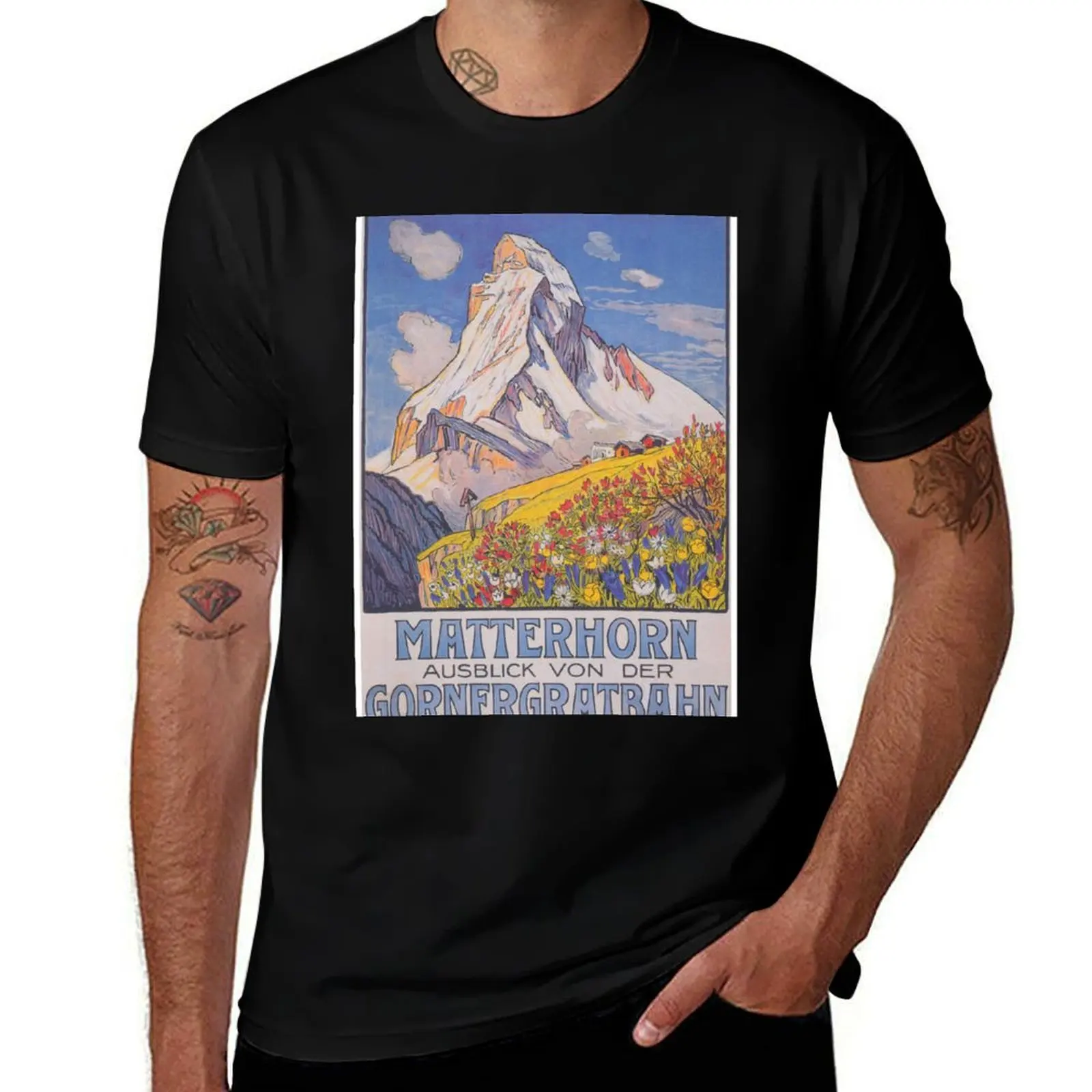 Matterhorn, Switzerland Retro Vintage Travel Poster T-Shirt funny t shirts dark humor essential t shirt T-shirt
Matterhorn, Switzerland Retro Vintage Travel Poster T-Shirt funny t shirts dark humor essential t shirt T-shirt