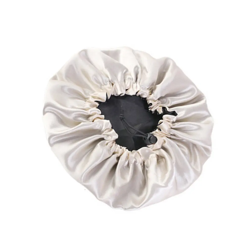 Double Layer Satin Sleeping Hat Elastic Adjustable Head Cover for Hair Styling Protection during Sleep Shower Face Washing
Double Layer Satin Sleeping Hat Elastic Adjustable Head Cover for Hair Styling Protection during Sleep Shower Face Washing