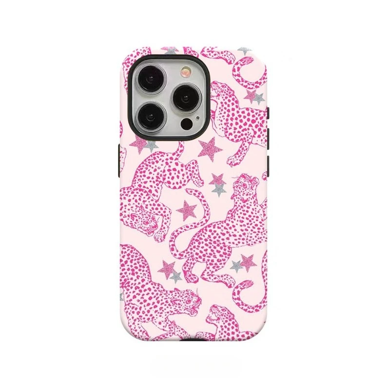 Pink Cheetah 2-in-1 phone case suitable for iPhone 17 16 15 14 13 12 11 Pro/Max/Plus anti drop and shockproof back cover
Pink Cheetah 2-in-1 phone case suitable for iPhone 17 16 15 14 13 12 11 Pro/Max/Plus anti drop and shockproof back cover