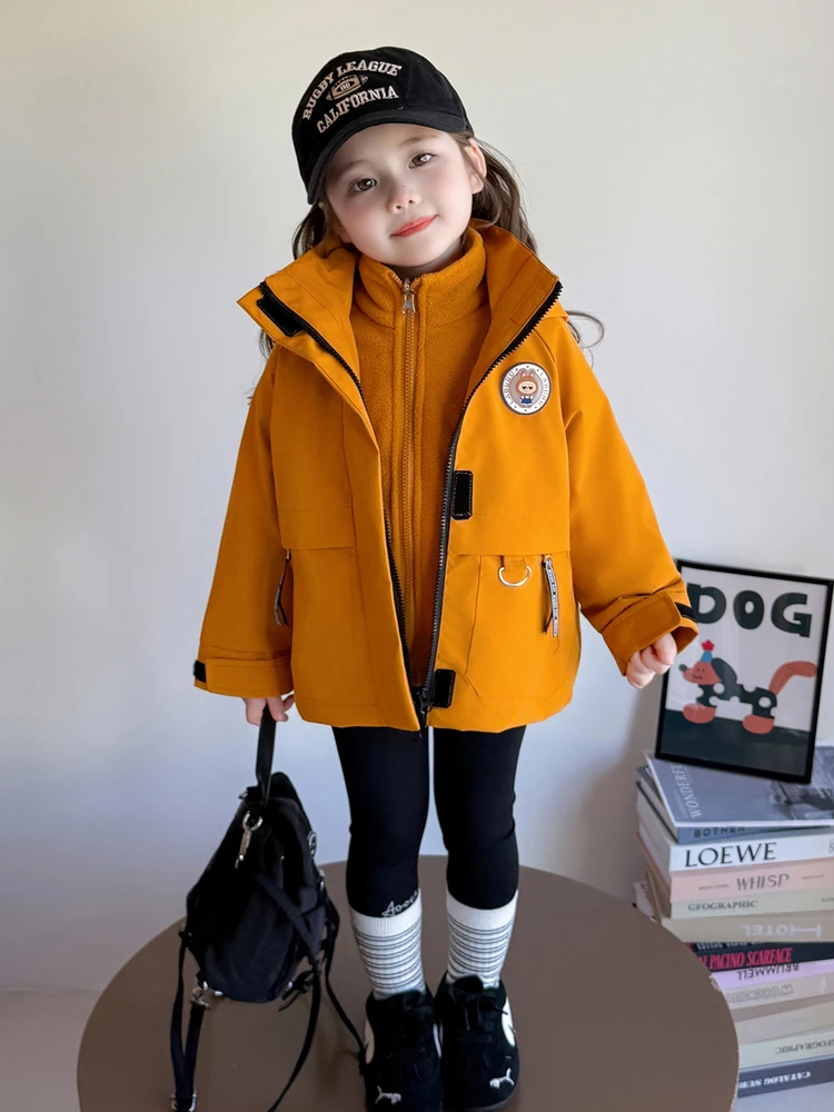 Теплая футболка-в-одном для девочек на весну и осень, ветрозащитная верхняя одежда Jaet на подкладке, повседневная верхняя одежда на молнии с длинной свечой...
Теплая футболка-в-одном для девочек на весну и осень, ветрозащитная верхняя одежда Jaet на подкладке, повседневная верхняя одежда на молнии с длинной свечой...