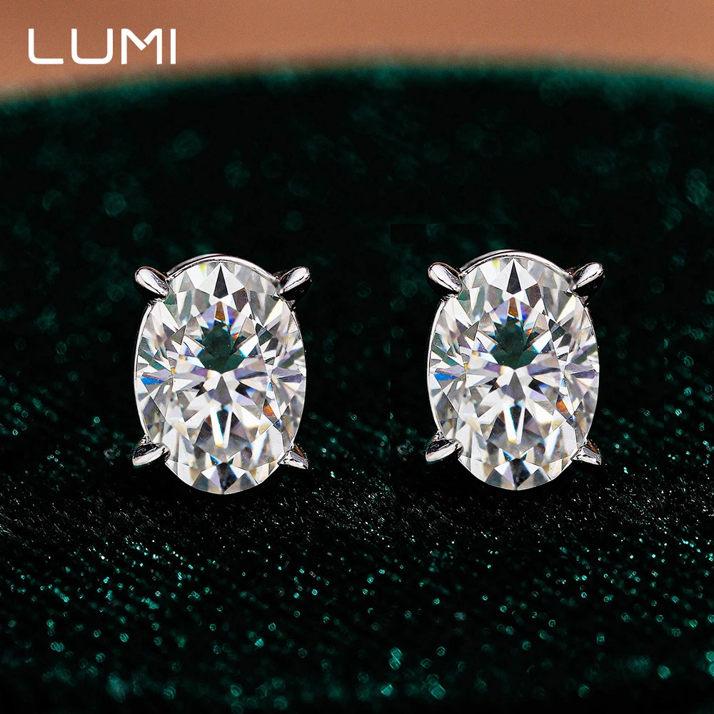 Classic 4claws S925 Silver Studs Earrings 1cctw Oval Moissanite Sparkling Lab Diamonds for Anniversary Birthday Gift Daily Wear
Classic 4claws S925 Silver Studs Earrings 1cctw Oval Moissanite Sparkling Lab Diamonds for Anniversary Birthday Gift Daily Wear