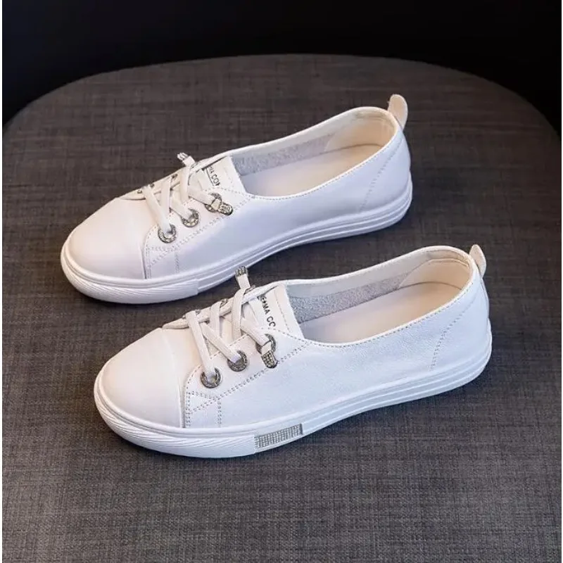 Новые женские туфли из натуральной кожи, повседневные туфли на плоской подошве, удобные кроссовки, дизайнерская обувь для женщин, Zapatos Mujer
Новые женские туфли из натуральной кожи, повседневные туфли на плоской подошве, удобные кроссовки, дизайнерская обувь для женщин, Zapatos Mujer