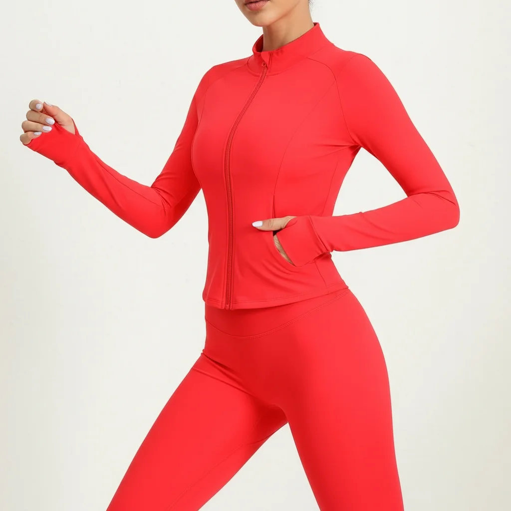 Zipper Sports Jacket - Tight Yoga Fitness Clothing Running, Training & Gym, Rashguard Coat Women's Workouts, Outdoor Active Wear
Zipper Sports Jacket - Tight Yoga Fitness Clothing Running, Training & Gym, Rashguard Coat Women's Workouts, Outdoor Active Wear