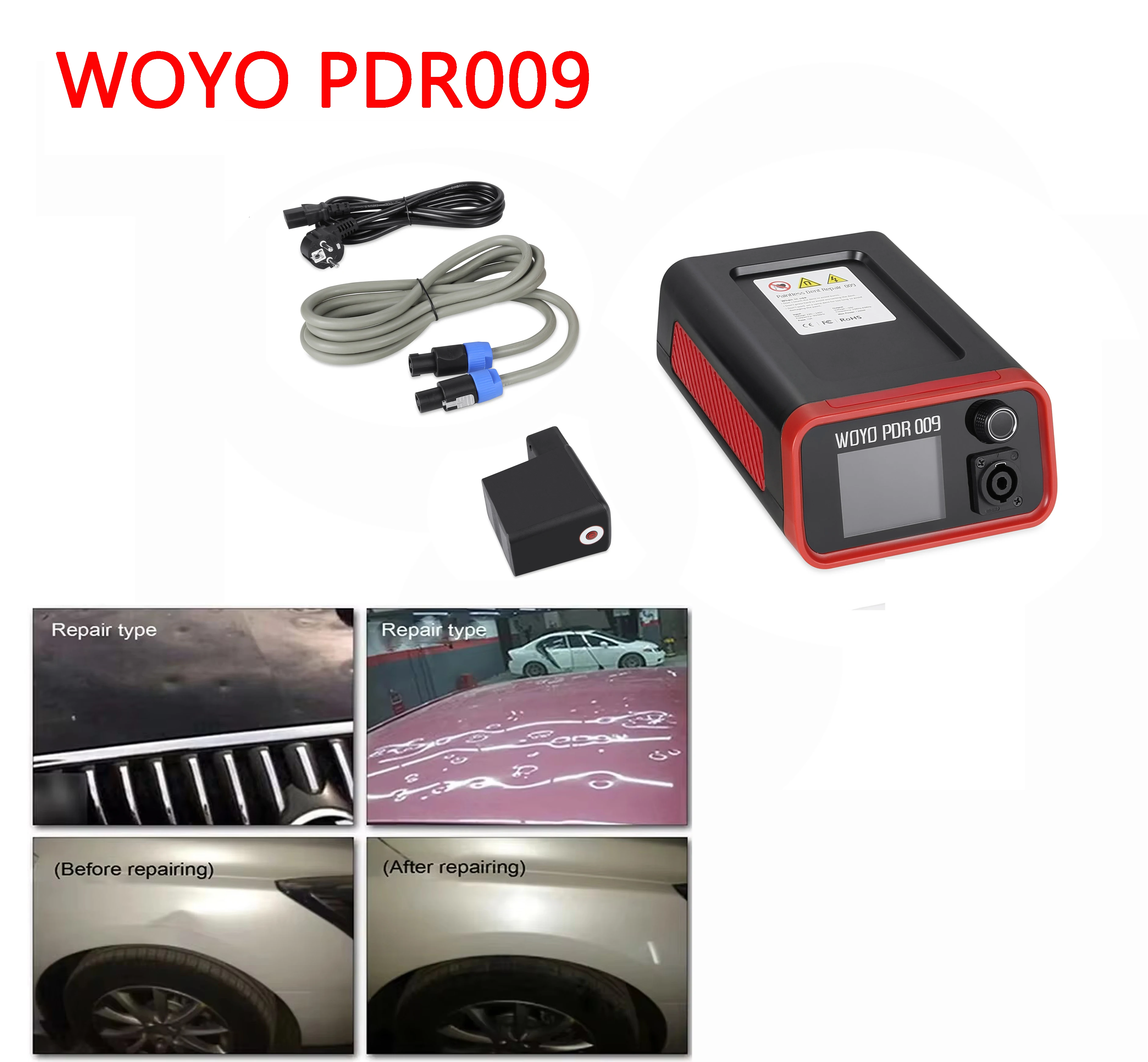 WOYO PDR009 Auto Body Dent Puller Repair Machine pdr 009 Car Repair Machine for Aluminum Car Sheet Magnetic Induction Heater
WOYO PDR009 Auto Body Dent Puller Repair Machine pdr 009 Car Repair Machine for Aluminum Car Sheet Magnetic Induction Heater