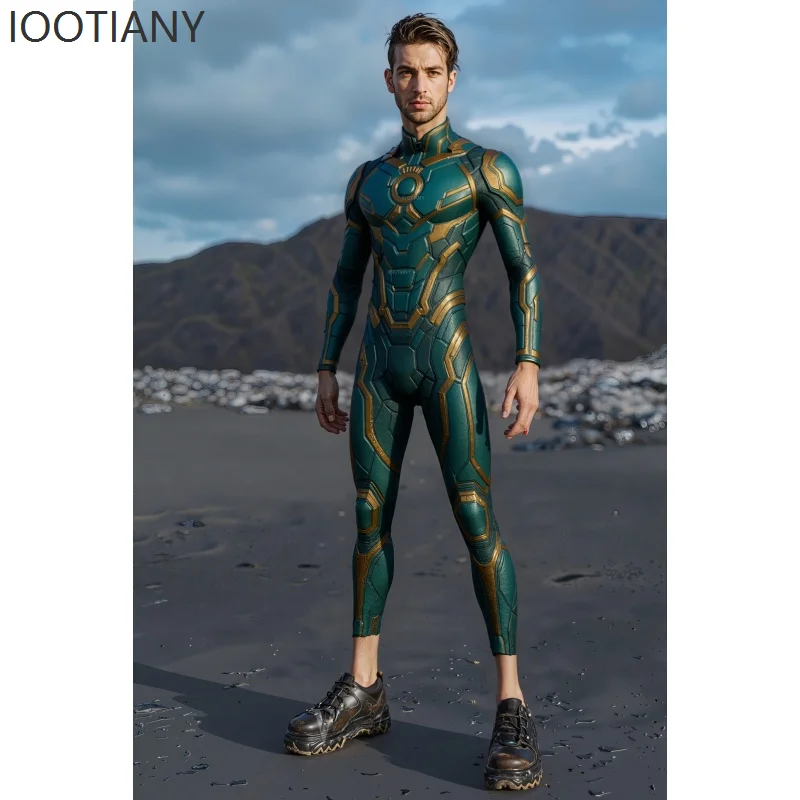 IOOTIANY Green Sexy Mechanical Armor Cyberpunk Jumpsuit Cosplay Carnival Zentai Suit Festival Theme Party Tights Clothing 2025 
IOOTIANY Green Sexy Mechanical Armor Cyberpunk Jumpsuit Cosplay Carnival Zentai Suit Festival Theme Party Tights Clothing 2025