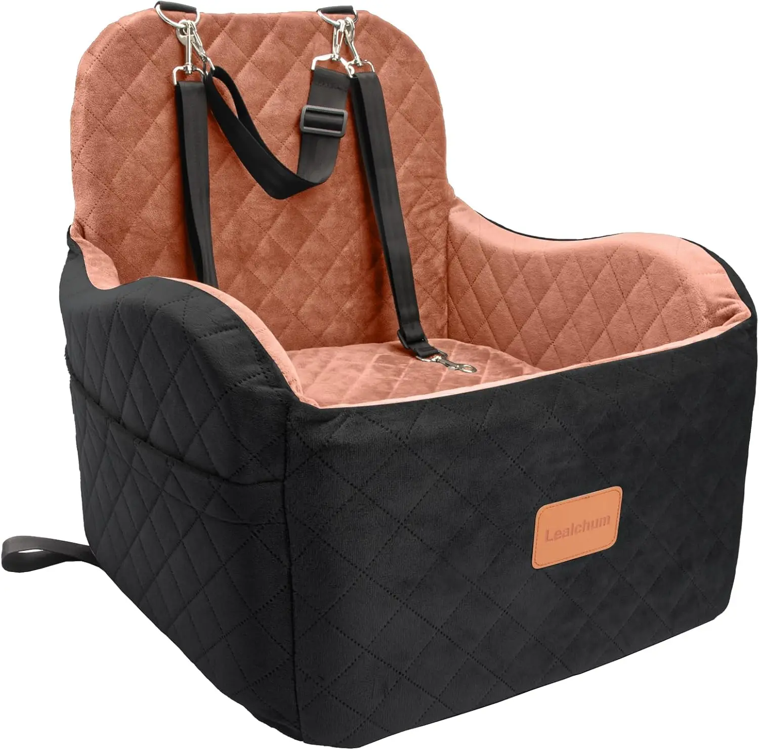 Medium Dog Car Seat for S/M Dogs Up to 35lbs, Soft Elevated Cushion, Washable with Storage Pockets
Medium Dog Car Seat for S/M Dogs Up to 35lbs, Soft Elevated Cushion, Washable with Storage Pockets