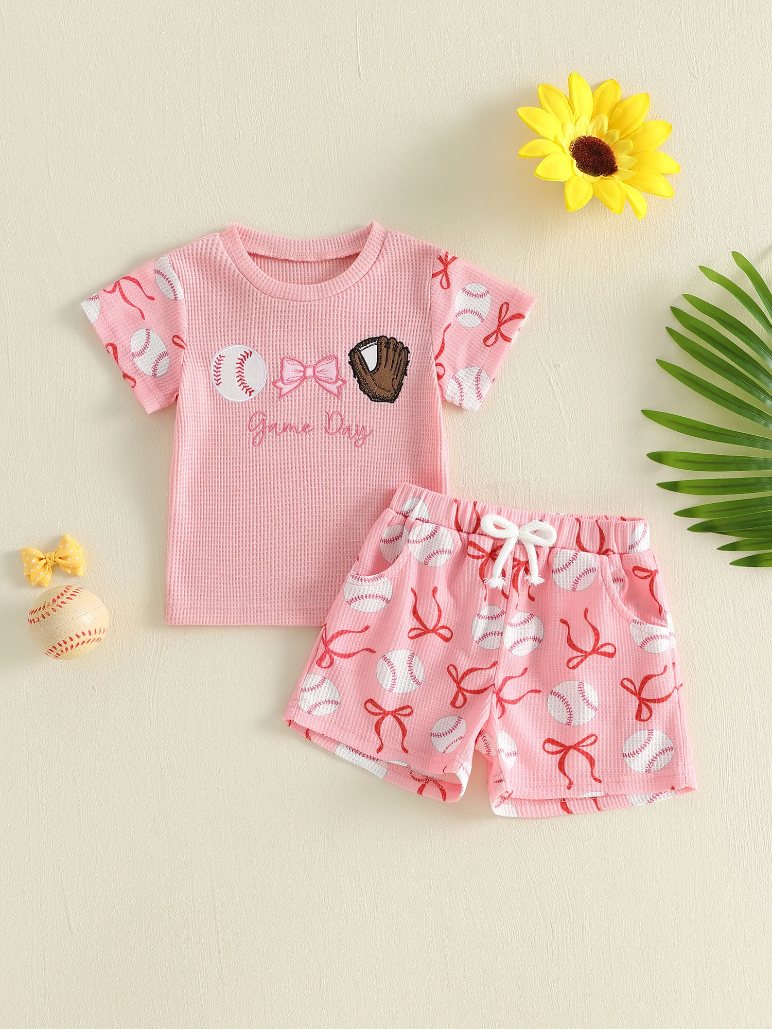 Girls Summer Outfit Floral Print Short Sleeve T-shirt with Denim Shorts Set Casual Crew Neck Top and Bottoms for Kids
Girls Summer Outfit Floral Print Short Sleeve T-shirt with Denim Shorts Set Casual Crew Neck Top and Bottoms for Kids