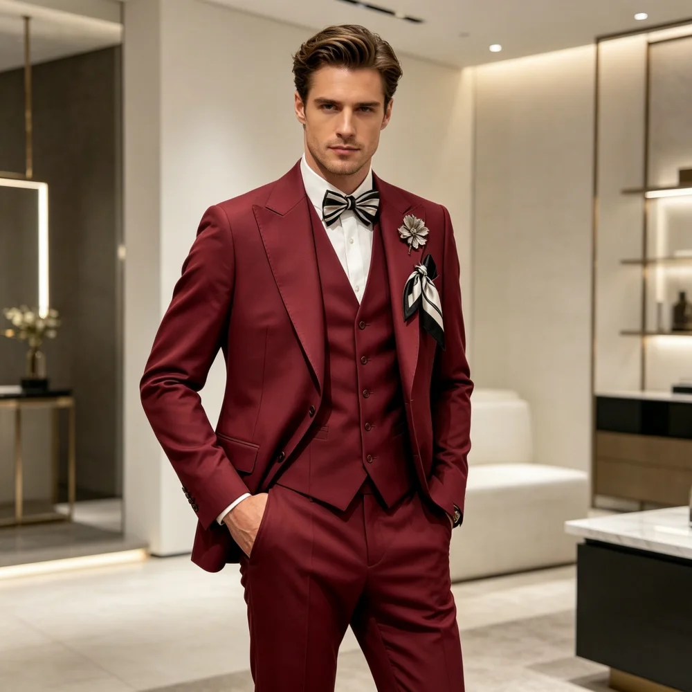 Мужской костюм-тройка Slim Fit: элегантный, комфортный, дышащий, для деловых встреч и офиса
Мужской костюм-тройка Slim Fit: элегантный, комфортный, дышащий, для деловых встреч и офиса