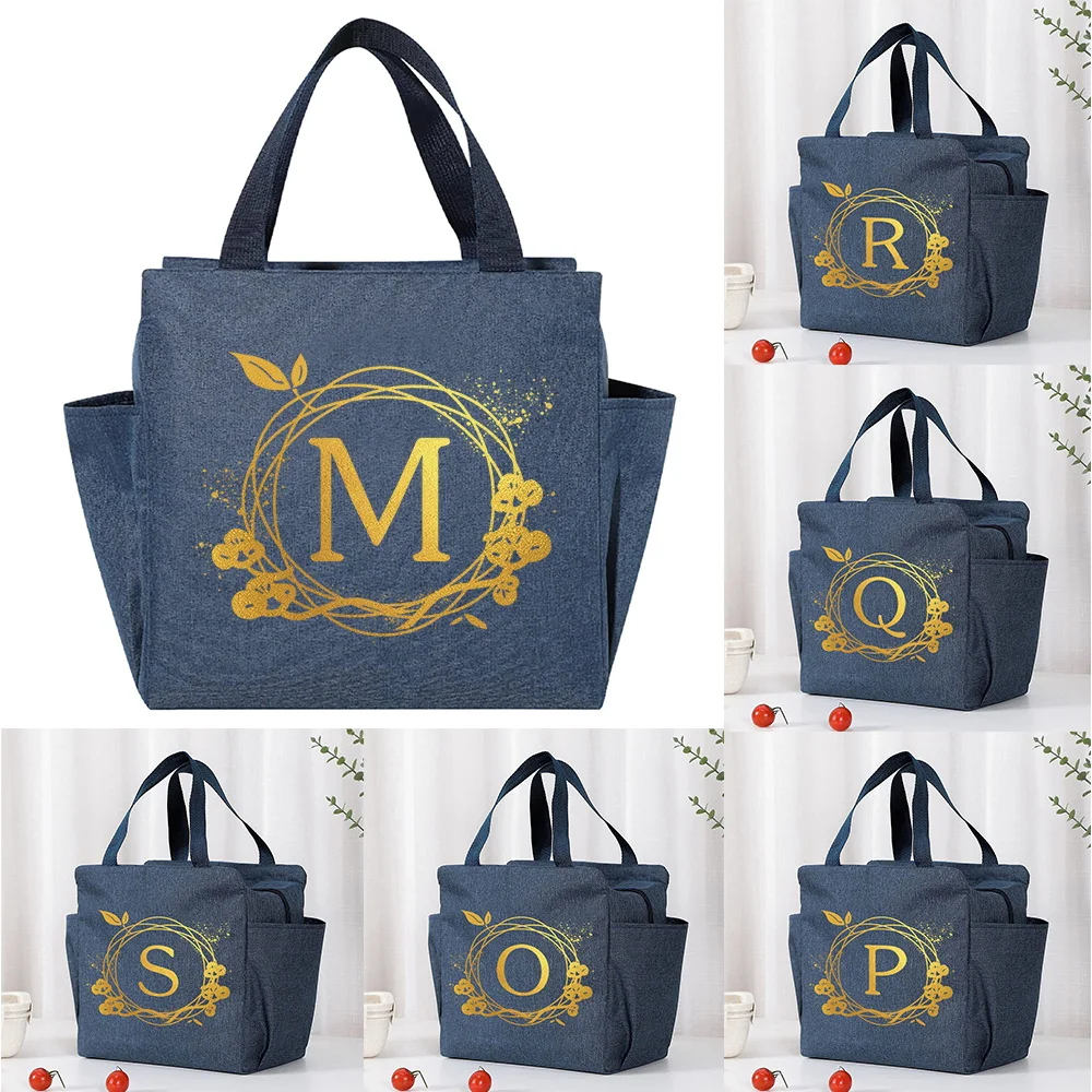 Travel Portable Lunch Bag Wreath Pattern Printed Canvas Lunch Bag Fashion Food Insulation Camping School Picnic Bag
Travel Portable Lunch Bag Wreath Pattern Printed Canvas Lunch Bag Fashion Food Insulation Camping School Picnic Bag