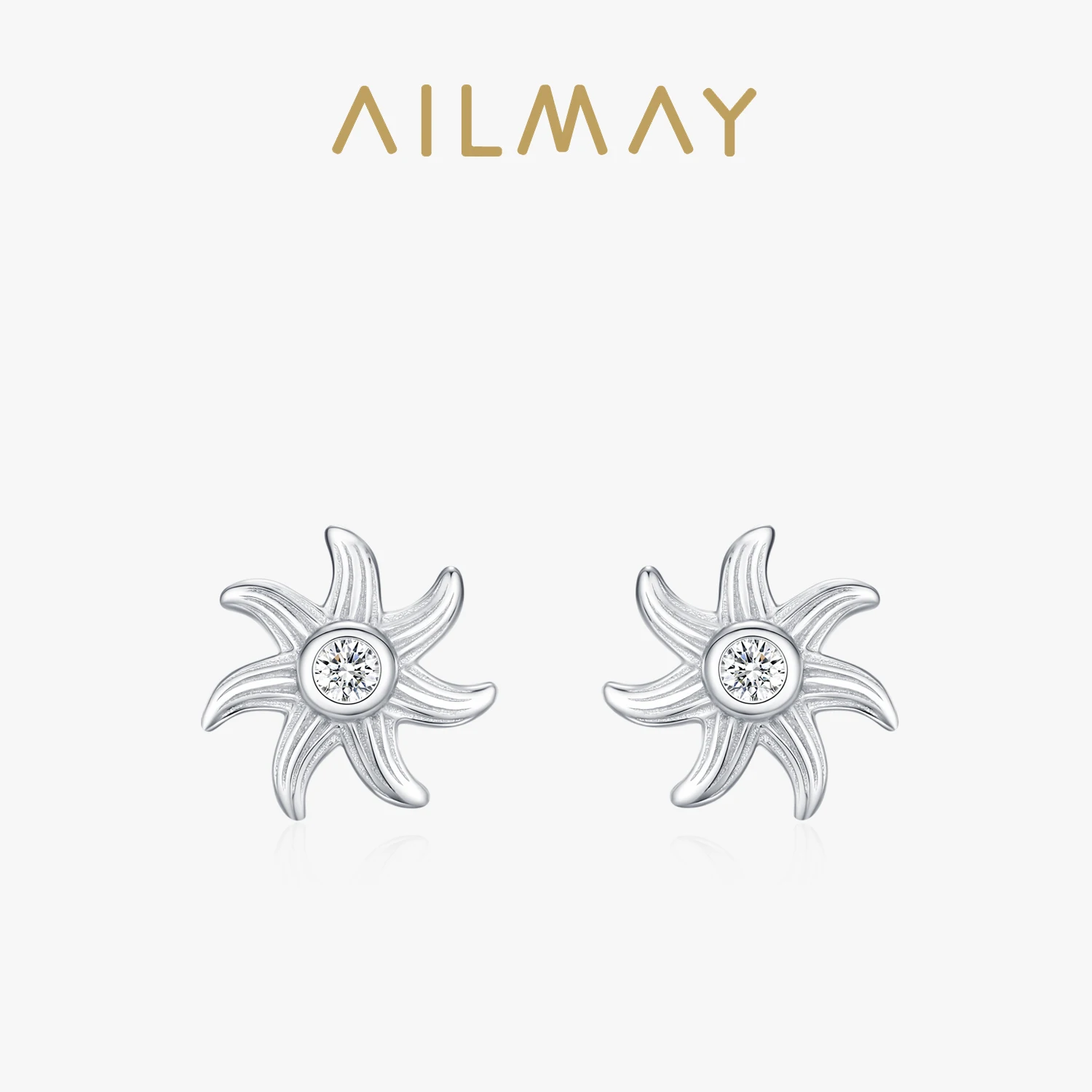 Ailmay Vintage Personality 925 Sterling Silver Sun Flower Stud Earrings for Women New Trend Girl Classic Party Charm Jewelry
Ailmay Vintage Personality 925 Sterling Silver Sun Flower Stud Earrings for Women New Trend Girl Classic Party Charm Jewelry
