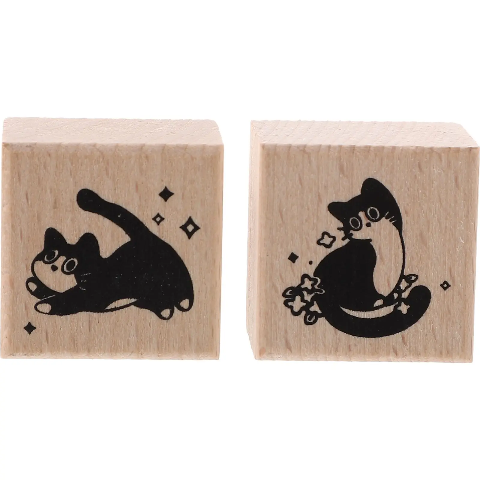 2 Pcs Wooden Stamps Retro Cats Series Small Size DIY Decorative Journal Crafting Tools Portable Wooden Stamp Set
2 Pcs Wooden Stamps Retro Cats Series Small Size DIY Decorative Journal Crafting Tools Portable Wooden Stamp Set