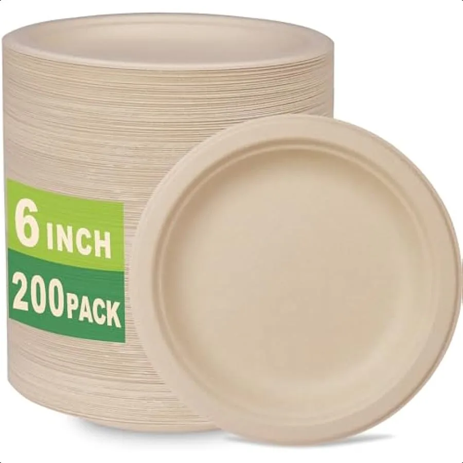 200 Count 6 Small Compostable Dessert Plates Heavyduty Unbleached Biodegradable Bagasse and Bamboo fiber Paper Plates …
200 Count 6 Small Compostable Dessert Plates Heavyduty Unbleached Biodegradable Bagasse and Bamboo fiber Paper Plates …