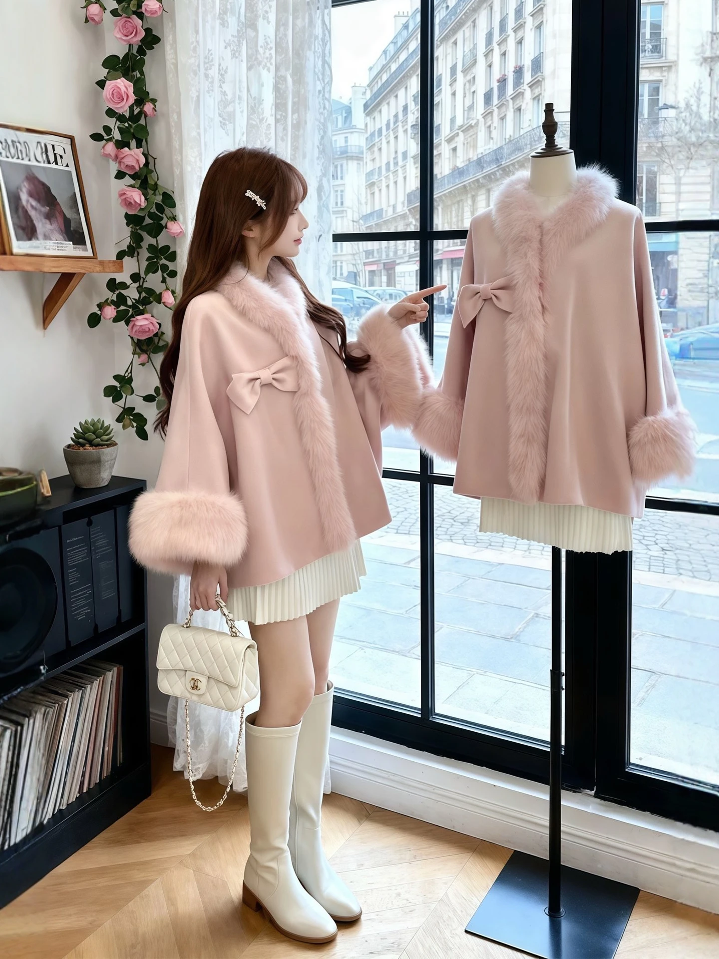 Pink Woolen Coat Women's Winter Large Size Cute Warm Good Looking High Grade Sweet Style Fashionable Outerwear Casual Long Sl...
Pink Woolen Coat Women's Winter Large Size Cute Warm Good Looking High Grade Sweet Style Fashionable Outerwear Casual Long Sl...
