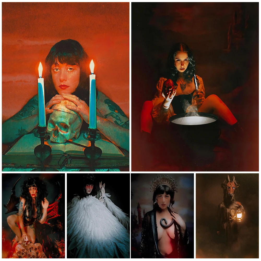 The Queen Of Vampires And Snake Witch Vitnage Wall Art Canvas Print Abstract Witchcraft And Pagan Magic Art Poster Print Decor
The Queen Of Vampires And Snake Witch Vitnage Wall Art Canvas Print Abstract Witchcraft And Pagan Magic Art Poster Print Decor