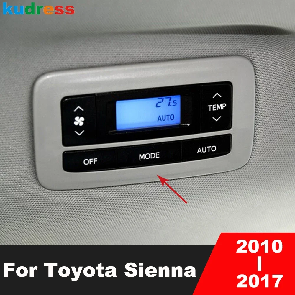 Для Toyota Sienna 2010-2015 2016 2017, матовая задняя крыша автомобиля, кондиционер, переключатель переменного тока, панель, накладка, аксессуары для интерьера
Для Toyota Sienna 2010-2015 2016 2017, матовая задняя крыша автомобиля, кондиционер, переключатель переменного тока, панель, накладка, аксессуары для интерьера