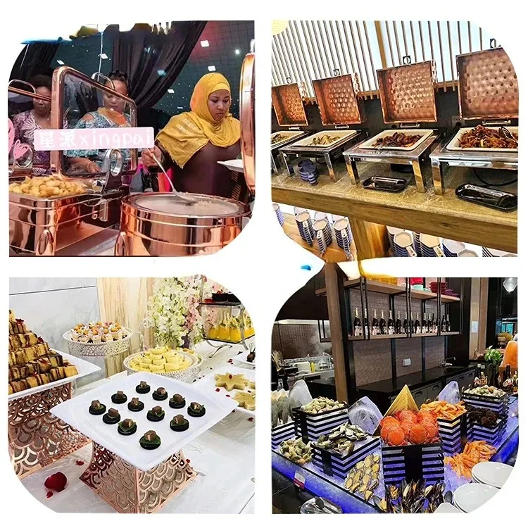 Hydraulic round Chafing Dish 304 Stainless Steel with Visible Glass Lid for Buffet Equipment
Hydraulic round Chafing Dish 304 Stainless Steel with Visible Glass Lid for Buffet Equipment