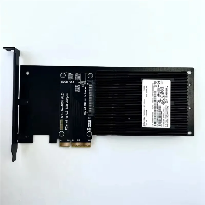 QWE-Pcie 5.0 X4 To U.3 SSD Hard Disk Adapter Card PCI Express Gen5.0 4X To U.3 SFF-TA-1001 Hard Drive SSD Adapter Card
QWE-Pcie 5.0 X4 To U.3 SSD Hard Disk Adapter Card PCI Express Gen5.0 4X To U.3 SFF-TA-1001 Hard Drive SSD Adapter Card