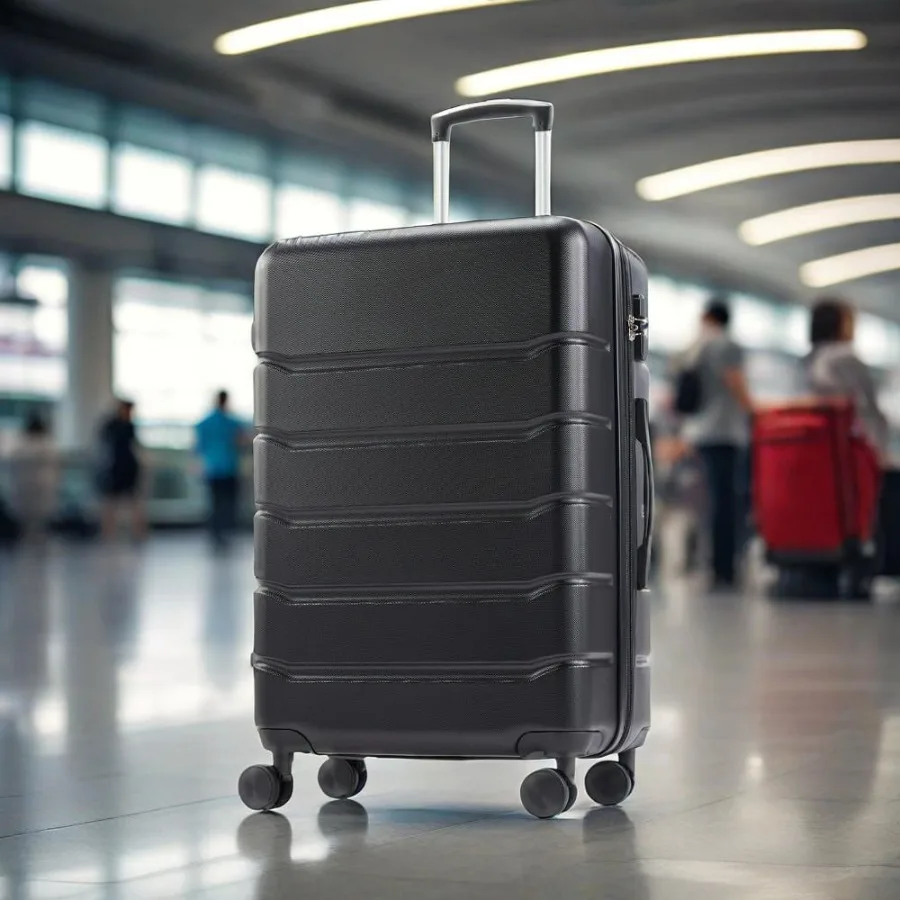 24 Inch Luggage with Spinner Wheels Hardside Expandable Rolling Luggage with TSA Lock Black
24 Inch Luggage with Spinner Wheels Hardside Expandable Rolling Luggage with TSA Lock Black