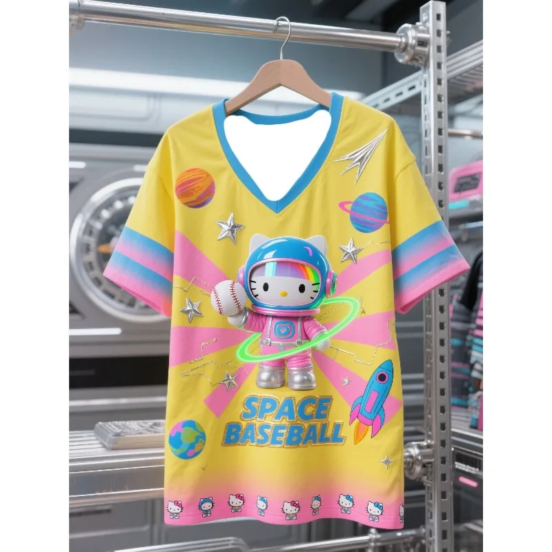 MOTO-Aliexpress Hot Sale! Hello Kitty Space Baseball V - Neck Tee, Adult Colorful Astronaut Print
MOTO-Aliexpress Hot Sale! Hello Kitty Space Baseball V - Neck Tee, Adult Colorful Astronaut Print