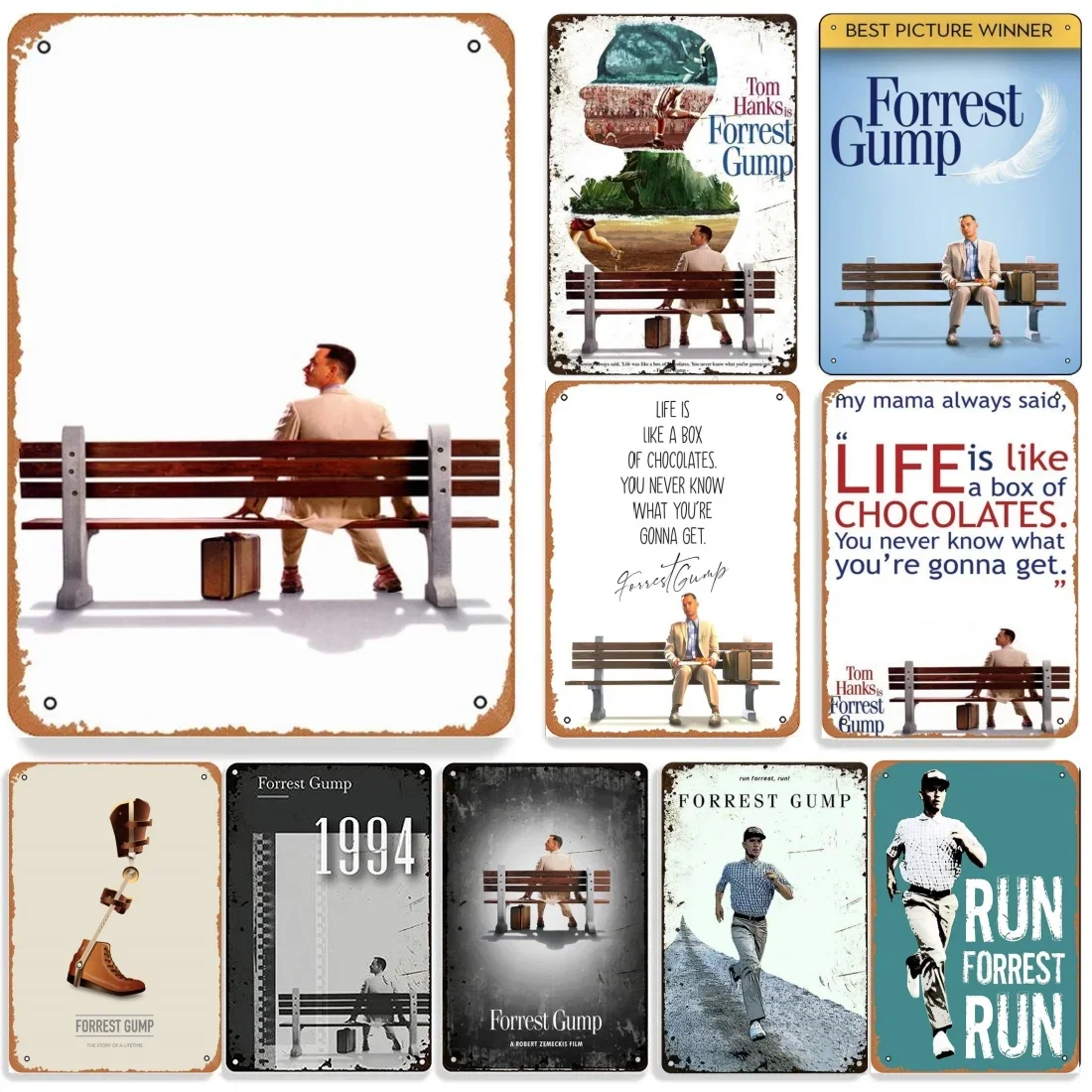 Metal Tin Sign Poster American Movie Forrest Gump Metal Plaque Poster for Bar Club Retro Home Bedroom Vintage Wall Decor
Metal Tin Sign Poster American Movie Forrest Gump Metal Plaque Poster for Bar Club Retro Home Bedroom Vintage Wall Decor