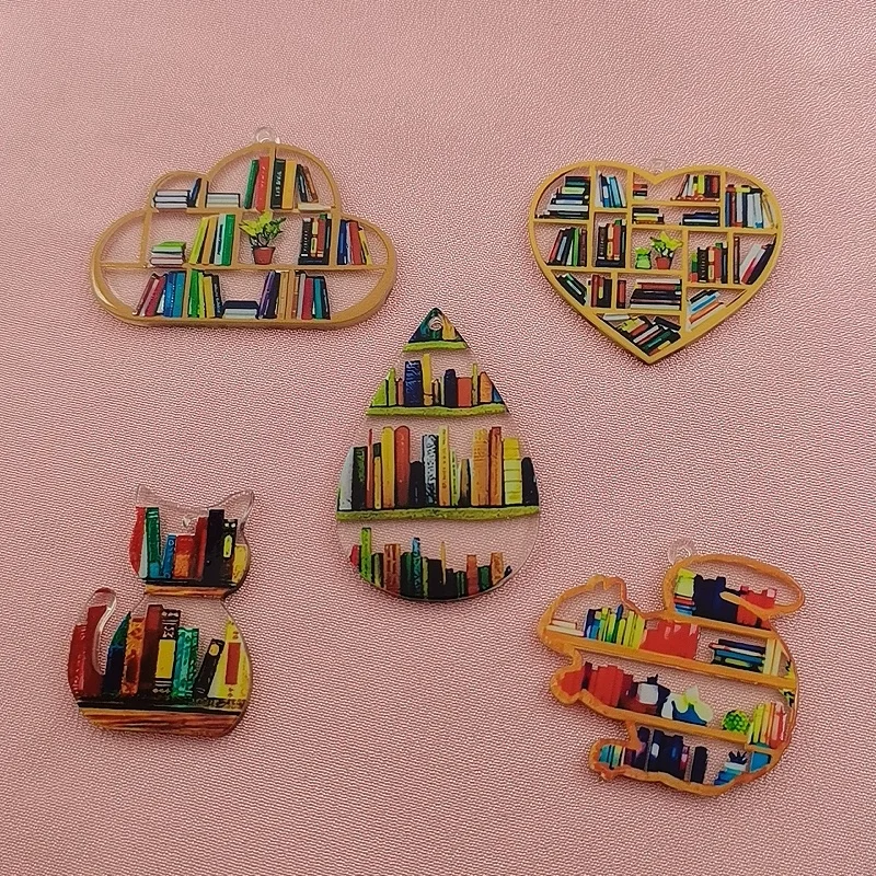 10pcs acrylic cat love droplet cloud bookshelf, DIY jewelry making accessories
10pcs acrylic cat love droplet cloud bookshelf, DIY jewelry making accessories
